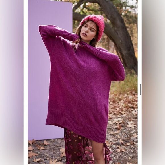 For love and lemons Dylan boyfriend oversized alpaca sweater - Picture 1 of 8